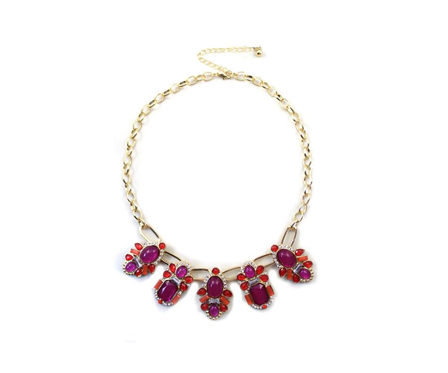 New Design Vintage Gold Color Alloy Inlaid Artificial Gemstones Necklace for Women Free Shipping
New Design Vintage Gold Color Alloy Inlaid Artificial Gemstones Necklace for Women Free Shipping