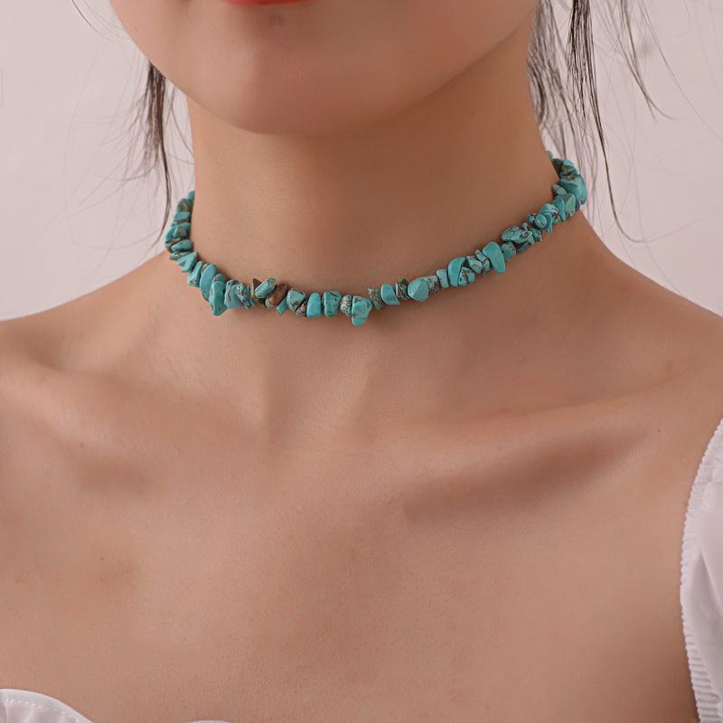 Bohemian Ethnic Style Green Stone Beads Choker Necklaces for Women Vintage Geometric Clavicle Necklace Jewelry Gift
Bohemian Ethnic Style Green Stone Beads Choker Necklaces for Women Vintage Geometric Clavicle Necklace Jewelry Gift