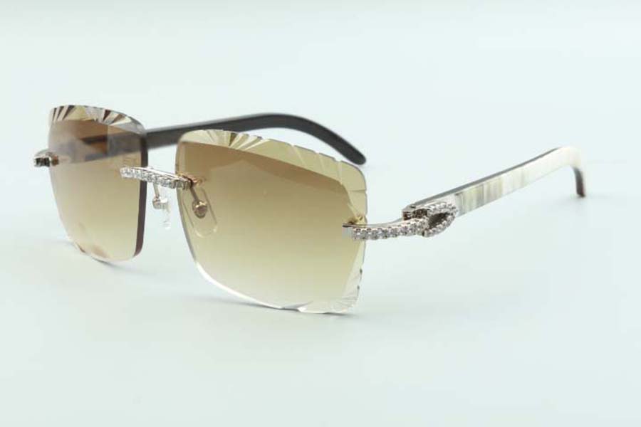 2021 cutting lens medium diamonds sunglasses 3524020, natural mixed buffalo horns temples glasses, size: 58-18-140mm
2021 cutting lens medium diamonds sunglasses 3524020, natural mixed buffalo horns temples glasses, size: 58-18-140mm