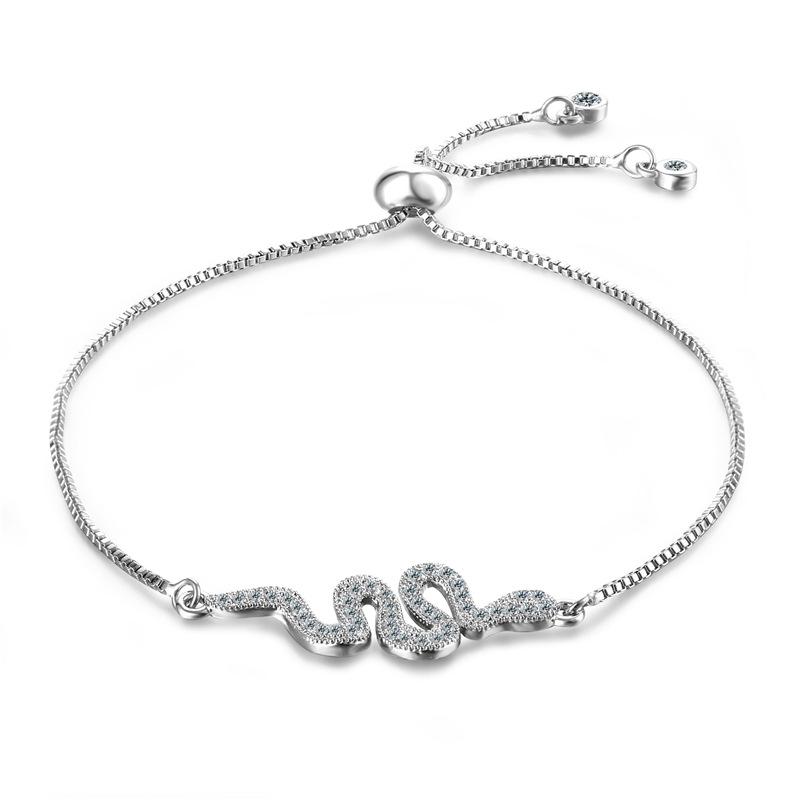 2020 Snake-shaped Copper Bracelet Jewelry Micro-set Cubic Zirconia Charm Bracelet Snake Adjustable Size Woman Gift
2020 Snake-shaped Copper Bracelet Jewelry Micro-set Cubic Zirconia Charm Bracelet Snake Adjustable Size Woman Gift