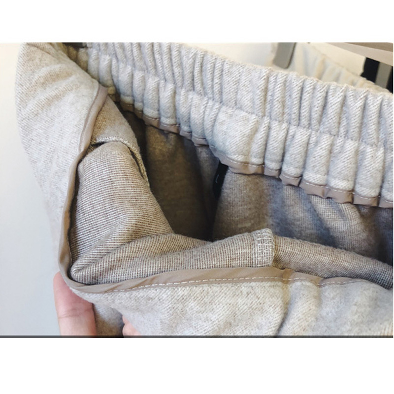 High Waist Ankle-length Pants Female Harem Autumn and Winter Women Thick Loose Casual Straight Suit 6991 50 210506