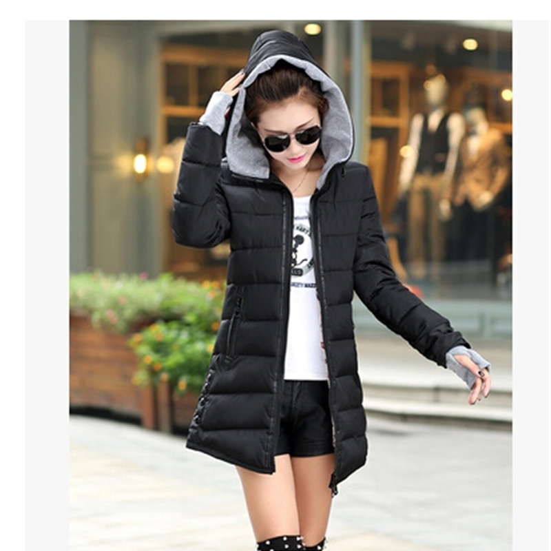 wadded female 2015 new women's winter down cotton jacket slim parkas ladies coat plus 201202