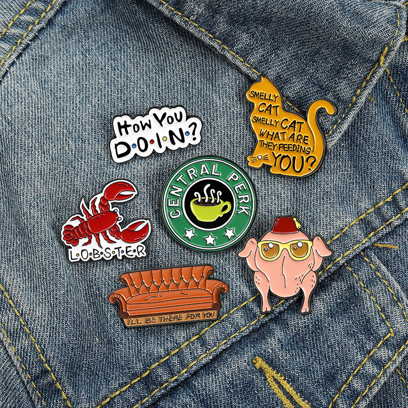 Friends TV Show Collection Enamel Lapel Pin Badge Pins Clothes Backpack Decoration Jewelry Accessories Gifts for Friend, Mixed colors
Friends TV Show Collection Enamel Lapel Pin Badge Pins Clothes Backpack Decoration Jewelry Accessories Gifts for Friend, Mixed colors