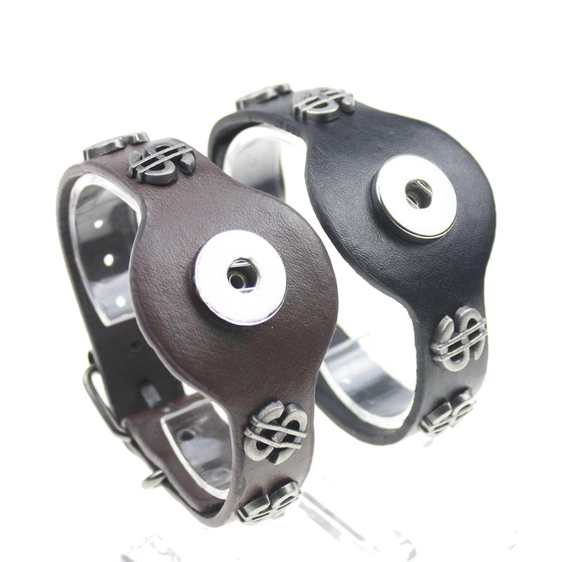 Black Brown Leather Bracelet Women Fashion DIY Charms Bracelet&Bangles Snap Button Jewelry Angel Snaps Silver Bracelets
Black Brown Leather Bracelet Women Fashion DIY Charms Bracelet&Bangles Snap Button Jewelry Angel Snaps Silver Bracelets