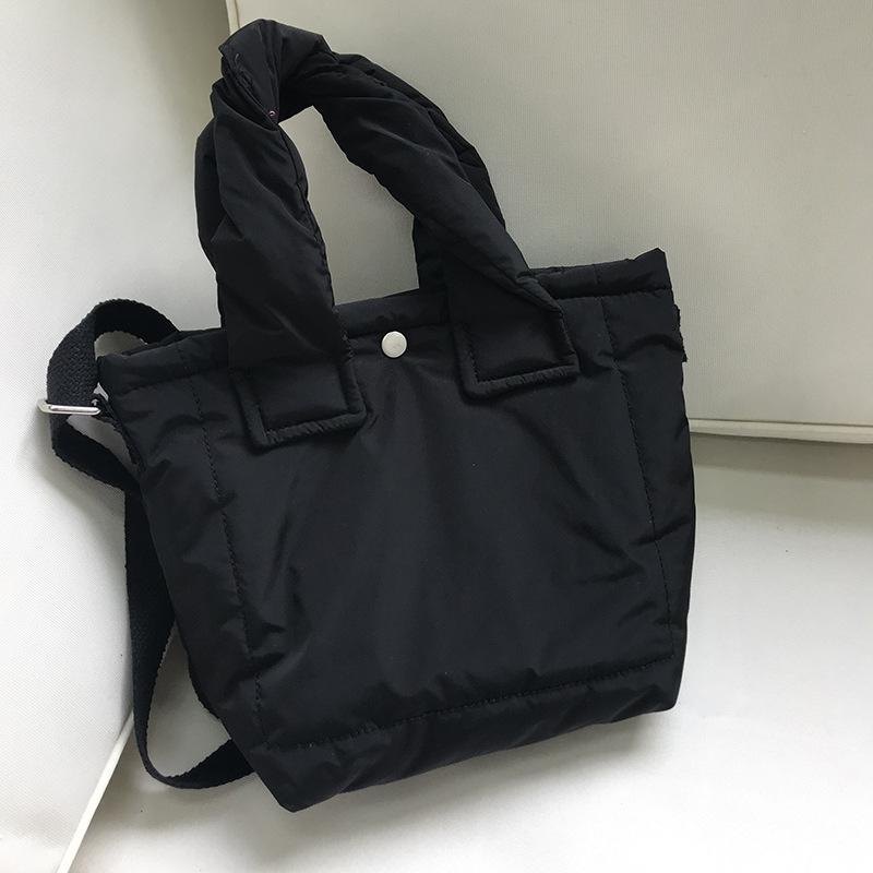 Casual Cotton Fabric Tote Women Handbags Space Cotton Padded Women's Shoulder Bag Designer Crossbody Bags for Women 2021 Purses, Black
Casual Cotton Fabric Tote Women Handbags Space Cotton Padded Women's Shoulder Bag Designer Crossbody Bags for Women 2021 Purses, Black
