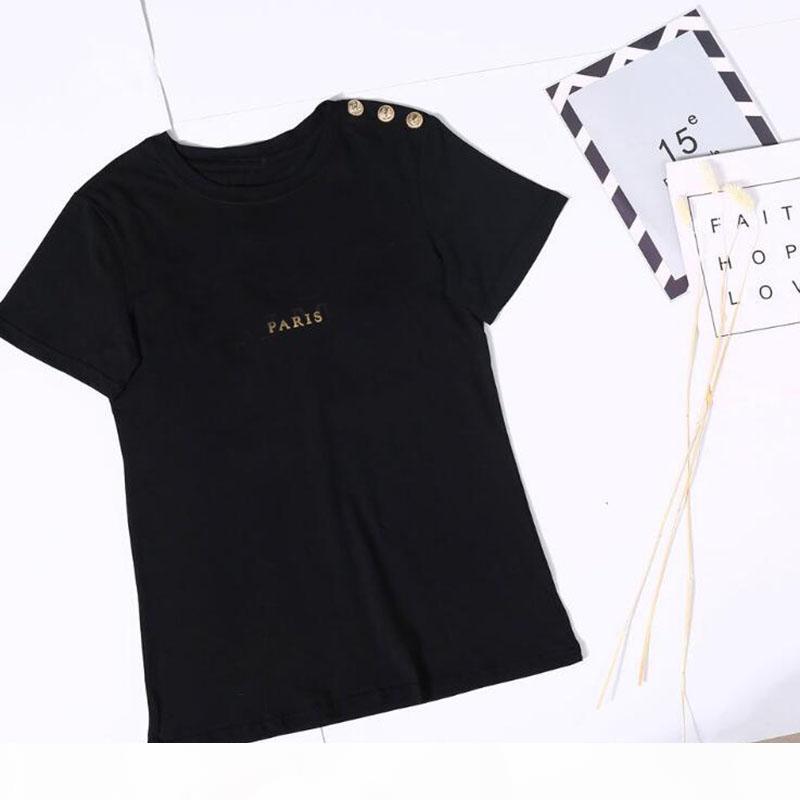 Bronzing Printing Letter Womens T shirt short sleeve Women tshirt Over Size T-shirt Girl Female summer fashion Clothing New, Black 
Bronzing Printing Letter Womens T shirt short sleeve Women tshirt Over Size T-shirt Girl Female summer fashion Clothing New, Black