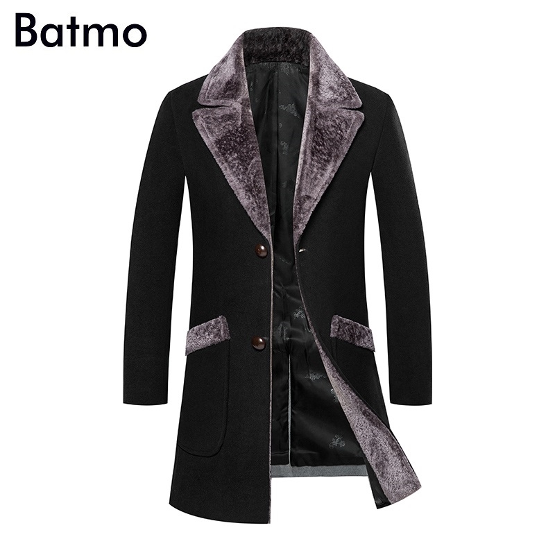 Batmo arrival winter high quality casual trench coatmen's winter jackets winter coat plus-size DY3919 201223