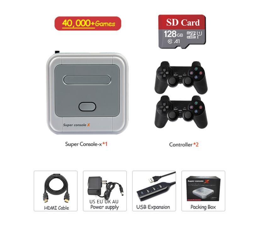 New With Wireless Controller Built-in 50 Emulators 40000 Games For PS1/N64/DC 4K Retro Game Console TV Player