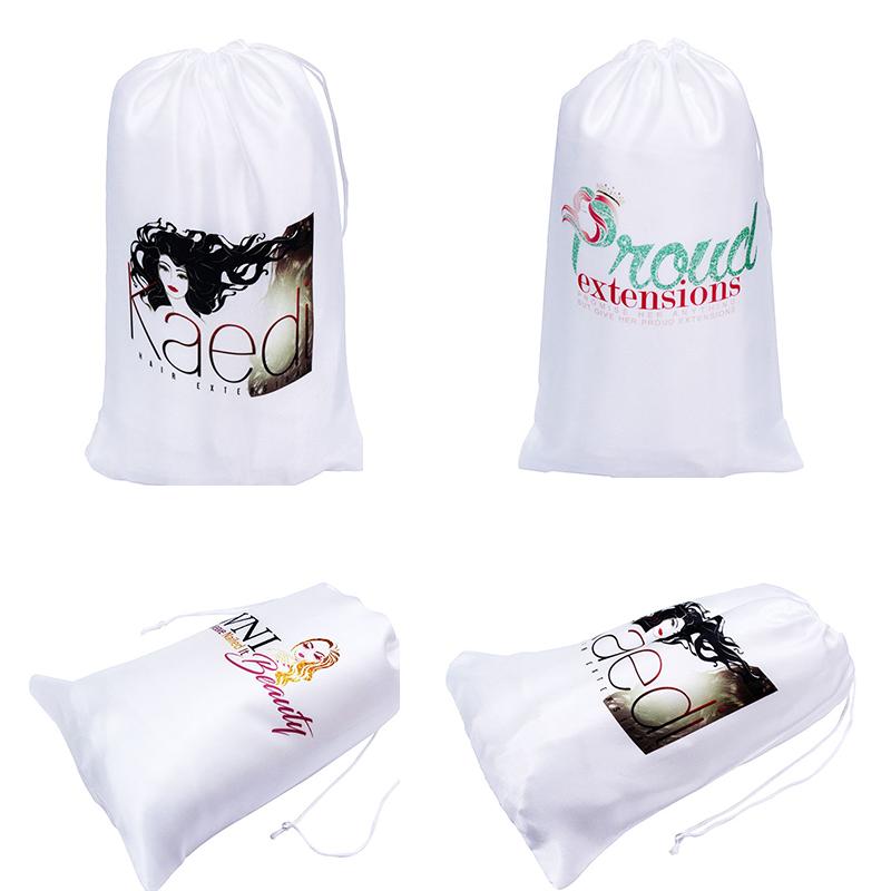 Custom Logo Printed 50Pcs/Lot Polyester Satin Silk White Bags Drawstring Hair Bags Packaging Hair Extension Packaging
Custom Logo Printed 50Pcs/Lot Polyester Satin Silk White Bags Drawstring Hair Bags Packaging Hair Extension Packaging