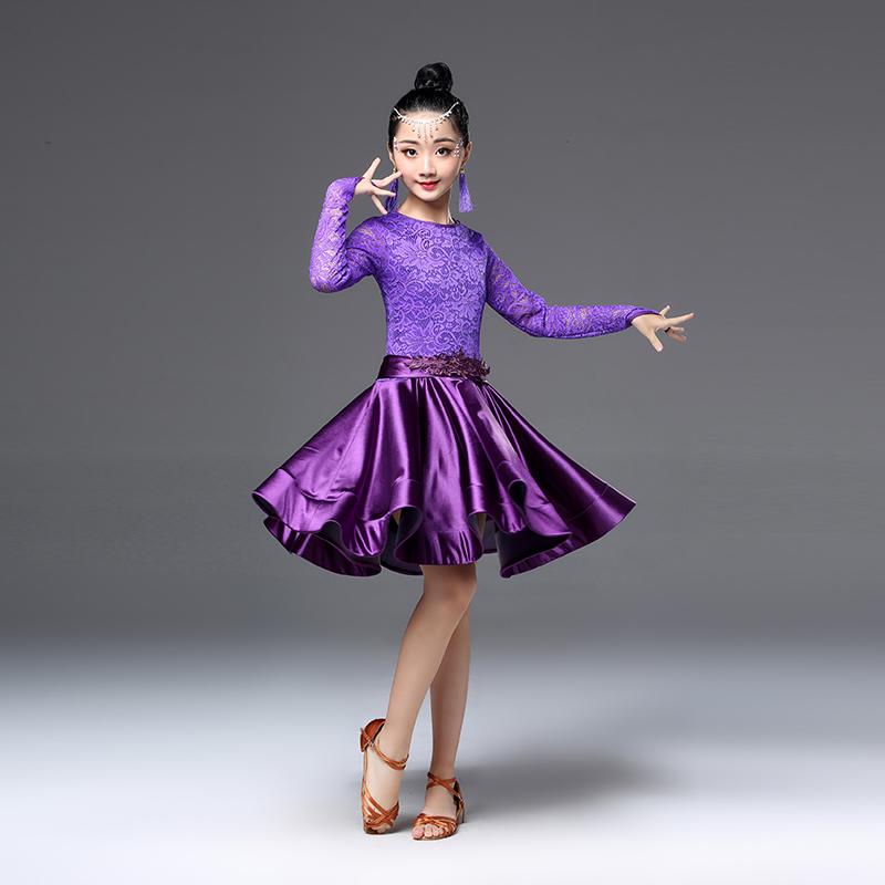 New Latin Dance Dress for Girls Long Sleeve Lace Standard Ballroom Dancing Dresses for Kids Performance Wear Salsa Clothes, Black
New Latin Dance Dress for Girls Long Sleeve Lace Standard Ballroom Dancing Dresses for Kids Performance Wear Salsa Clothes, Black