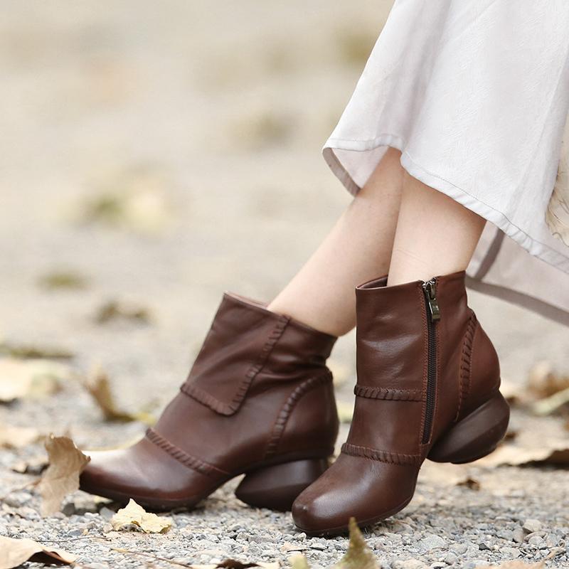 Tayunxing Handmade Shoes Genuine Cow Leather Female Winter Side Zipper High Heels Comfort Ankle Women Boots With Plush 5210-321, Black
Tayunxing Handmade Shoes Genuine Cow Leather Female Winter Side Zipper High Heels Comfort Ankle Women Boots With Plush 5210-321, Black