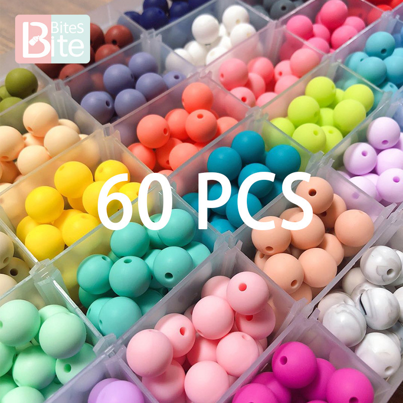 60PCS Baby Teether Silicone Beads 12mm DIY Pacifier Chain Bracelet BPA Free Silicone Bead Baby Teething Necklace Accessories Toy Q1214
60PCS Baby Teether Silicone Beads 12mm DIY Pacifier Chain Bracelet BPA Free Silicone Bead Baby Teething Necklace Accessories Toy Q1214