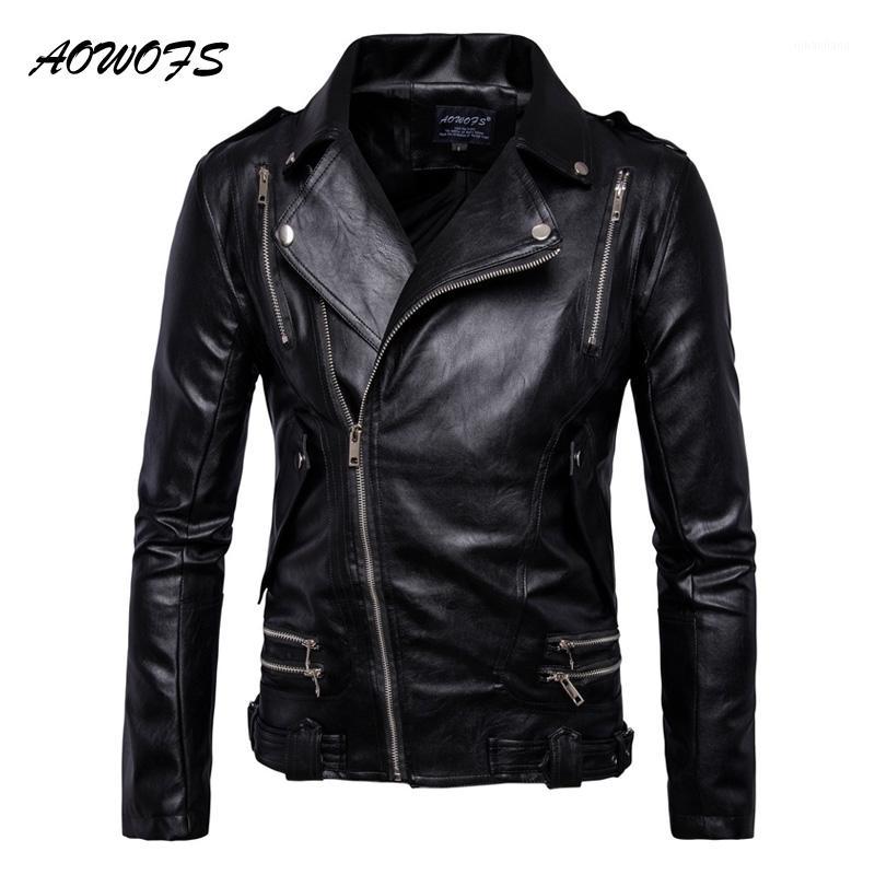 Wholesale- AOWOFS 2017 Mens Leather Jackets Spring Autumn Quality PU Leather Motorcycle Jacket Men Sash Zipper Turn Down Collar China Coats1, Black b016
Wholesale- AOWOFS 2017 Mens Leather Jackets Spring Autumn Quality PU Leather Motorcycle Jacket Men Sash Zipper Turn Down Collar China Coats1, Black b016