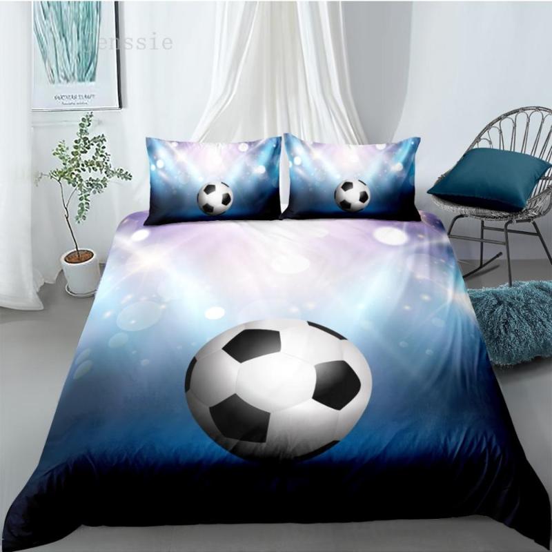 Printed Bedding Sets 3D Football Sport Series Soft Duvet Cover Pillowcases Full Queen King Size Boy Gift Bed Sets, As picture
Printed Bedding Sets 3D Football Sport Series Soft Duvet Cover Pillowcases Full Queen King Size Boy Gift Bed Sets, As picture