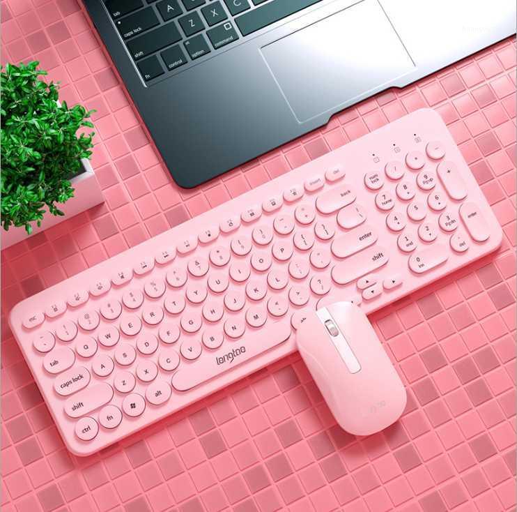 Wireless keyboard and mouse set girl cute pink punk keyboard suitable for desktop computer notebook office1
Wireless keyboard and mouse set girl cute pink punk keyboard suitable for desktop computer notebook office1