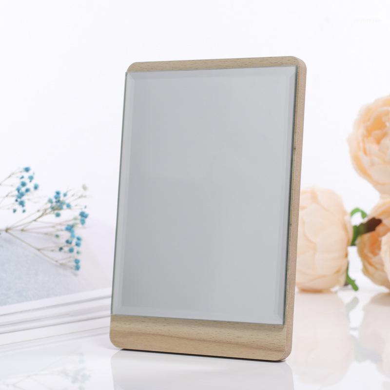 Wooden desktop makeup mirror European style wood grain makeup mirror Foldable cute rectangular gift gifts Wooden1
Wooden desktop makeup mirror European style wood grain makeup mirror Foldable cute rectangular gift gifts Wooden1