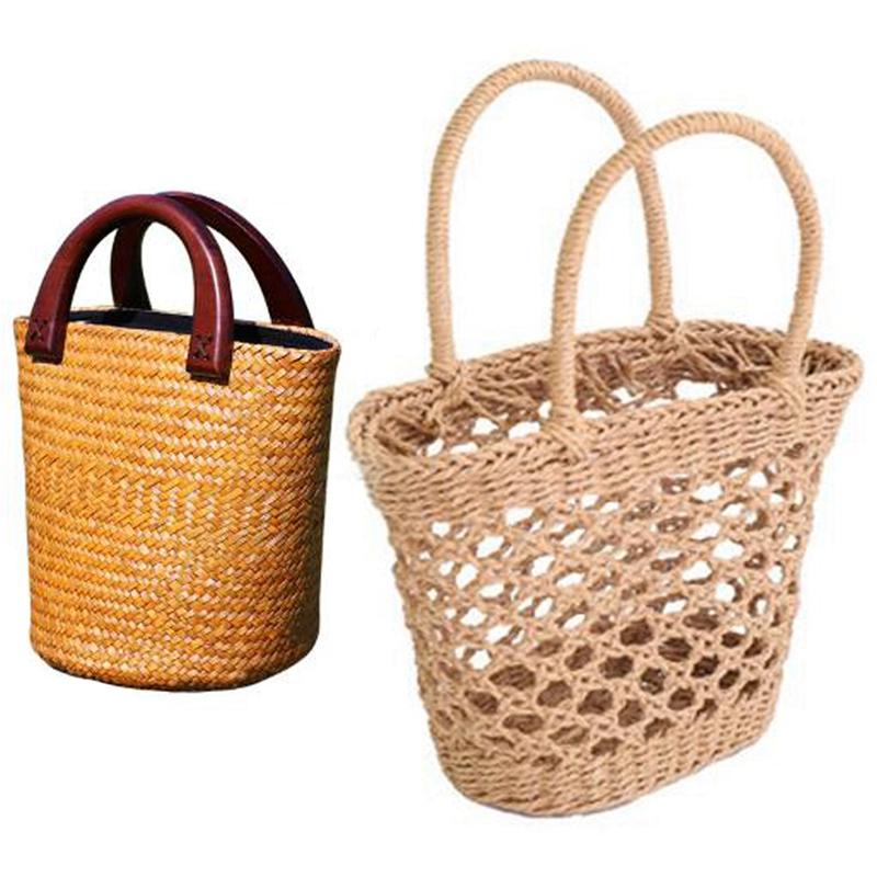 2 Pcs Woven Female Bag Beach Bag Pure Handmade Fashion Straw Bag, 34 X 12 X 24cm & 25 20cm, As shown
2 Pcs Woven Female Bag Beach Bag Pure Handmade Fashion Straw Bag, 34 X 12 X 24cm & 25 20cm, As shown