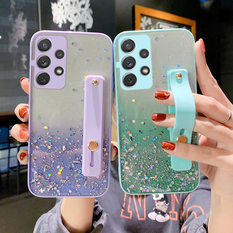 Gradient Glitter Wrist Band Clear Phone Cases For Samsung Galaxy A52 A72 A32 5G S21 Ultra S20 S20 FE Note 20 A51 A71 Soft Bumper, White
Gradient Glitter Wrist Band Clear Phone Cases For Samsung Galaxy A52 A72 A32 5G S21 Ultra S20 S20 FE Note 20 A51 A71 Soft Bumper, White
