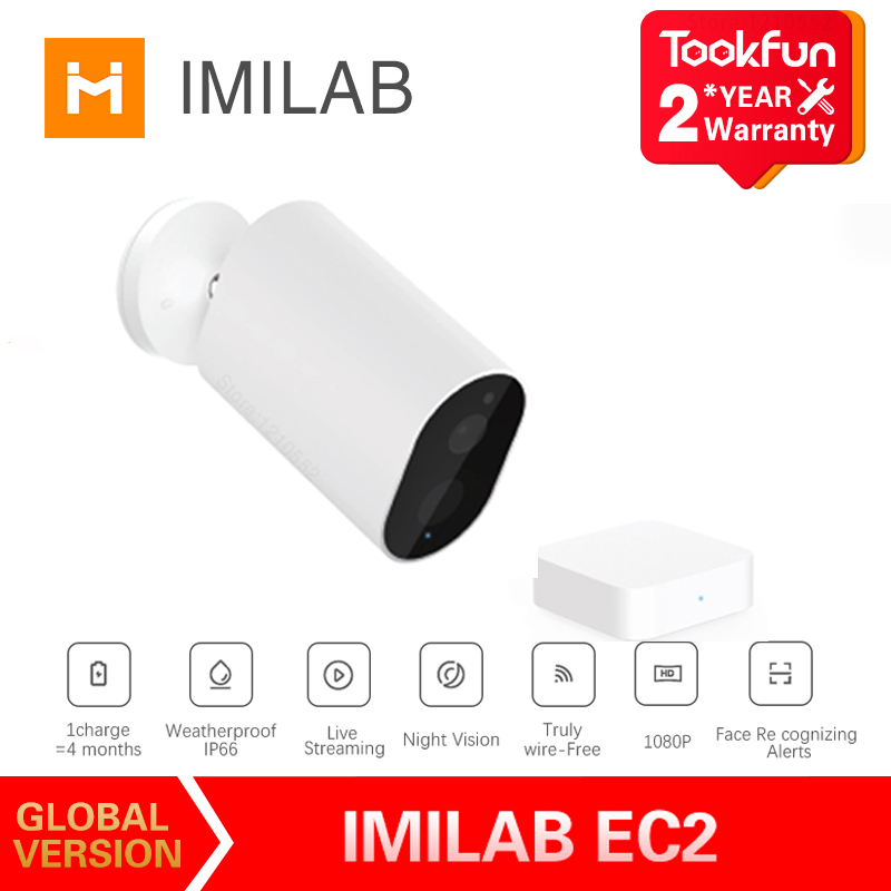 Global Version IMILAB EC2 Camera Wireless With Battery Remote Voice Intercom Outdoor IP66 Waterproof Alarm Connectable Mi Home FY8314
Global Version IMILAB EC2 Camera Wireless With Battery Remote Voice Intercom Outdoor IP66 Waterproof Alarm Connectable Mi Home FY8314