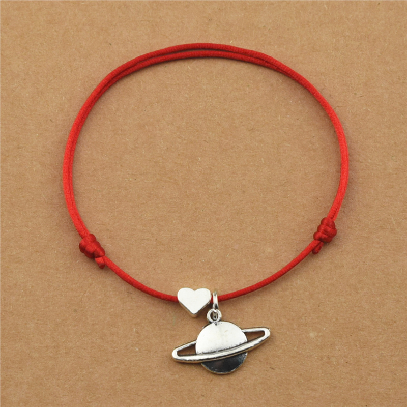 Handmade Heart Neptune Saturn Planet Charm Jupiter Uranus Red Rope Black Cord Bracelets for Women Girls Creative Jewelry Gifts
Handmade Heart Neptune Saturn Planet Charm Jupiter Uranus Red Rope Black Cord Bracelets for Women Girls Creative Jewelry Gifts