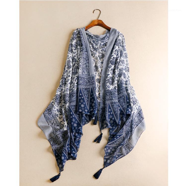 European and American Fashion Elegant Blue and White Porcelain Sunscreen Silk Scarf Tassel Cotton Lady Elegant Scarf1
European and American Fashion Elegant Blue and White Porcelain Sunscreen Silk Scarf Tassel Cotton Lady Elegant Scarf1