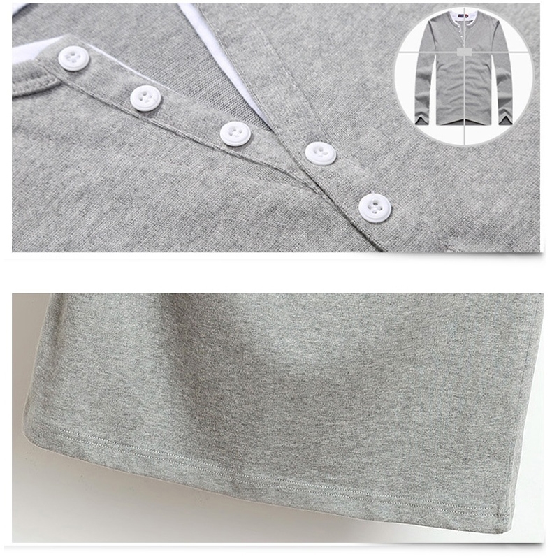 Autumn Men T Shirt Button Big Tall Cotton Long Sleeve T Shirts Men Big Size Casual T-Shirt Solid 5xl 6xl Fit Tee Top Male 201203