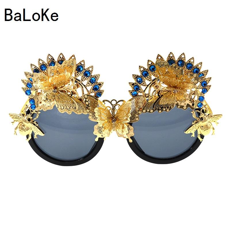 New Brand Baroque Flower Cat Eye Sunglasses Fashion Women Sun Beach Crystals Rhinestones Outdoor Black Sunglasses Gift
New Brand Baroque Flower Cat Eye Sunglasses Fashion Women Sun Beach Crystals Rhinestones Outdoor Black Sunglasses Gift