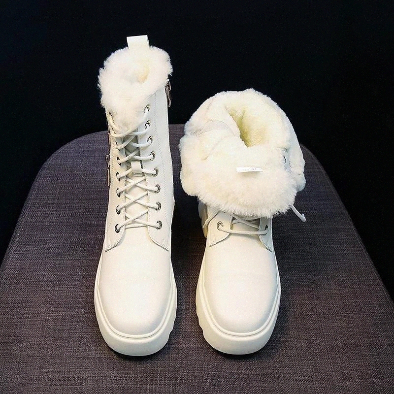 Pu Leather Waterproof Ankle Boots Women Furry Warm Chunky Winter Shoes Woman Lace-up Zip Luxury Fashion Boots Lady #gt6s, Black
Pu Leather Waterproof Ankle Boots Women Furry Warm Chunky Winter Shoes Woman Lace-up Zip Luxury Fashion Boots Lady #gt6s, Black