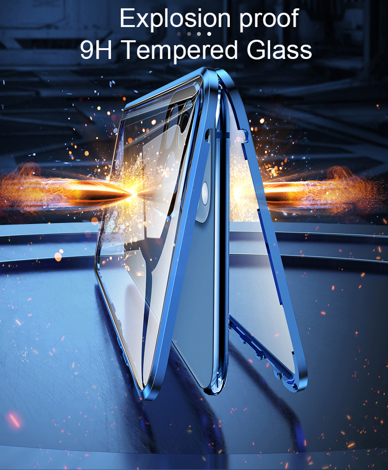 360 Magnetic Adsorption Metal Case for iPhone 12 Mini 12 11 Pro XR X XS Max Double Sided Glass Cover
360 Magnetic Adsorption Metal Case for iPhone 12 Mini 12 11 Pro XR X XS Max Double Sided Glass Cover