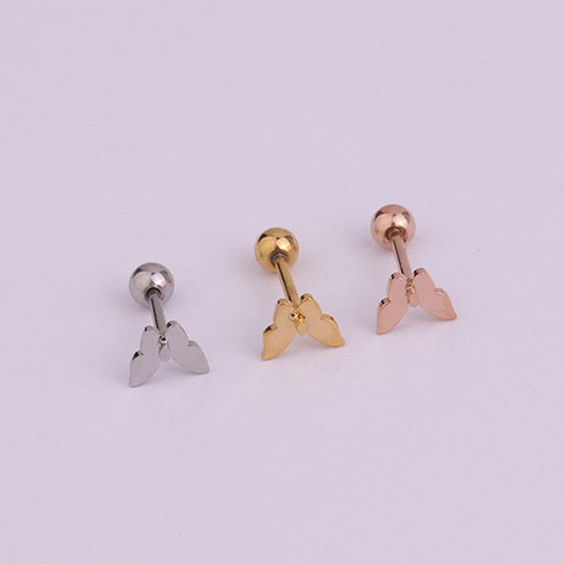 1 PCS Simple Stainless Steel Mini Butterfly Shape Stud Earring Trendy Gold Color Black Triangle Ear Cartilage Cuff Jewelry
1 PCS Simple Stainless Steel Mini Butterfly Shape Stud Earring Trendy Gold Color Black Triangle Ear Cartilage Cuff Jewelry