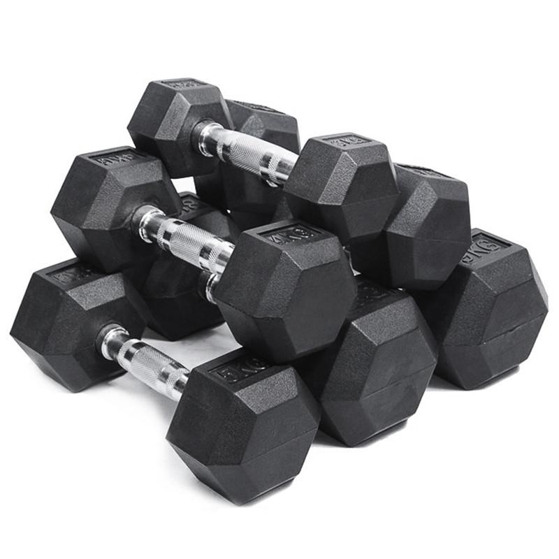 Hexagonal dumbbell set dumbbell luxury rubber package chrome plated handle universal (optional 2.5 ~ 50kg, Black
Hexagonal dumbbell set dumbbell luxury rubber package chrome plated handle universal (optional 2.5 ~ 50kg, Black