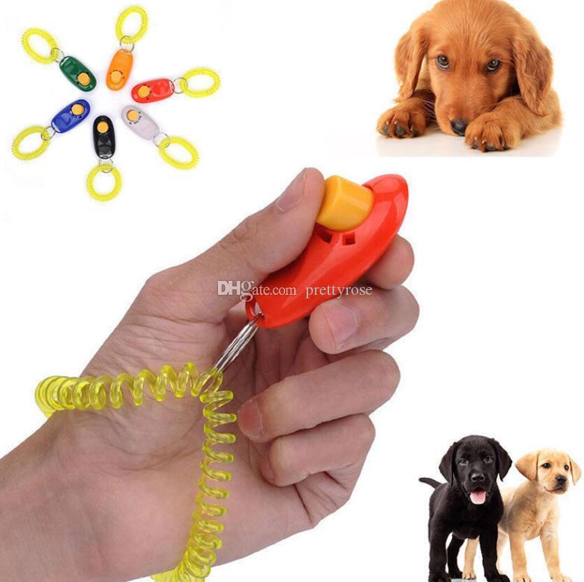 Pet Cat Dog Training Clicker Universal Animal Dog Trainer Sound Obedience Aid Wrist Strap Training Tool Pet Supplies Dog Accessories