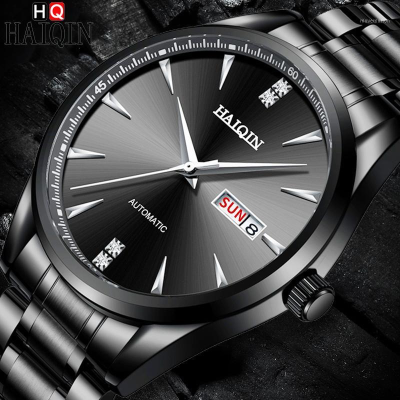 HAIQIN 2020 New men's watches top automatic watch mechanical watches for men business tourbillon watch reloj hombre1, Gold blue
HAIQIN 2020 New men's watches top automatic watch mechanical watches for men business tourbillon watch reloj hombre1, Gold blue