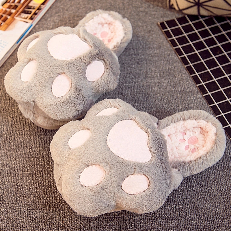 Women Paw Slippers Warm Plush Cute Design Gilrs Indoor Slipper Anti-slip Faux Fur Winter Shoes Ladies Home Floor Slides SH8251 #DT7H, Black
Women Paw Slippers Warm Plush Cute Design Gilrs Indoor Slipper Anti-slip Faux Fur Winter Shoes Ladies Home Floor Slides SH8251 #DT7H, Black
