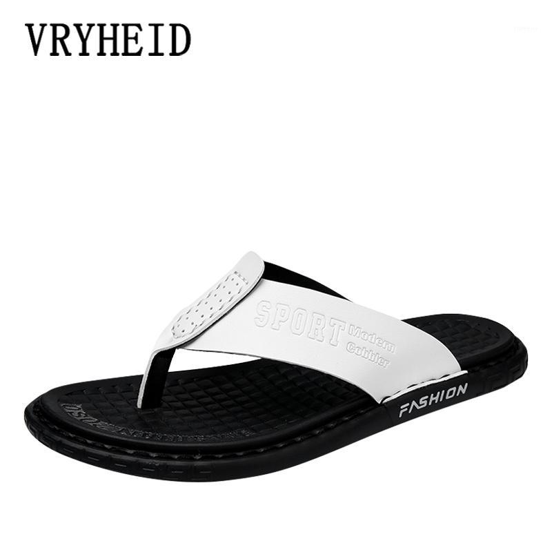 VRYHEID 2020 New Summer Leather Men Flip Flops Fashion Non-slip Beach Slippers Outdoor Sandals Comfort Casual Shoes Size 38-451, Black
VRYHEID 2020 New Summer Leather Men Flip Flops Fashion Non-slip Beach Slippers Outdoor Sandals Comfort Casual Shoes Size 38-451, Black