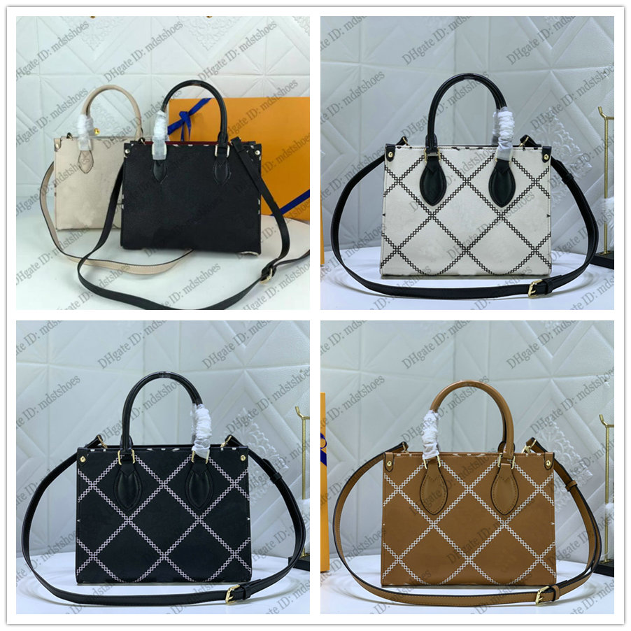 2022SS ONTHEGO 25cm Mini On the Go PM Tote Bag Embossed Giant Monograms pattern Womens Designer Luxurys Handbag Brown Cream White Rose Black
2022SS ONTHEGO 25cm Mini On the Go PM Tote Bag Embossed Giant Monograms pattern Womens Designer Luxurys Handbag Brown Cream White Rose Black