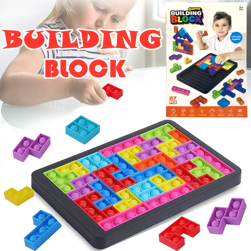 puzzle Toys Bubble Fidget Toy Tetris Big Game Rainbow Chess Board Push Bubbles Sensory Stress Relief Interactive PartyGame
puzzle Toys Bubble Fidget Toy Tetris Big Game Rainbow Chess Board Push Bubbles Sensory Stress Relief Interactive PartyGame