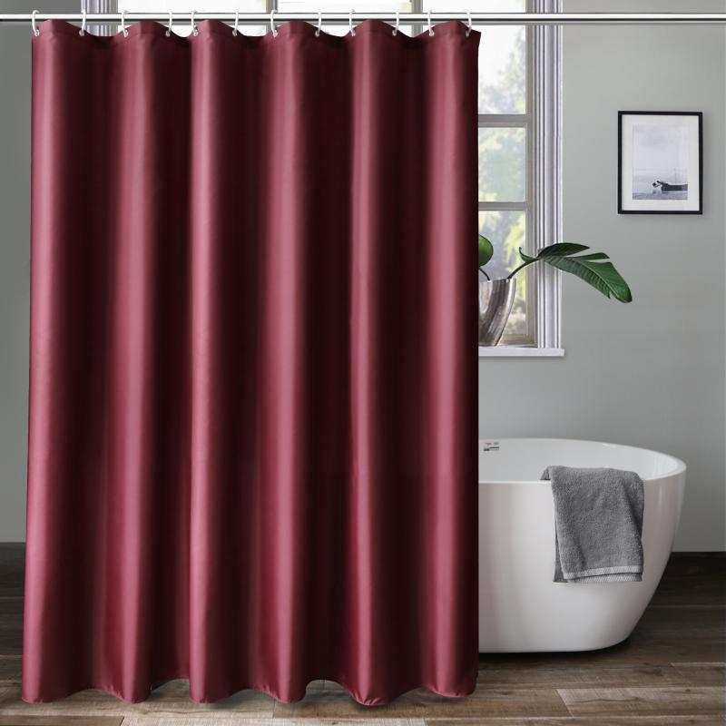 UFRIDAY Modern Hotel Solid Shower Curtain Liner Fabric Burgundy Bath Curtain with Hooks Waterproof Partition Bathroom
UFRIDAY Modern Hotel Solid Shower Curtain Liner Fabric Burgundy Bath Curtain with Hooks Waterproof Partition Bathroom