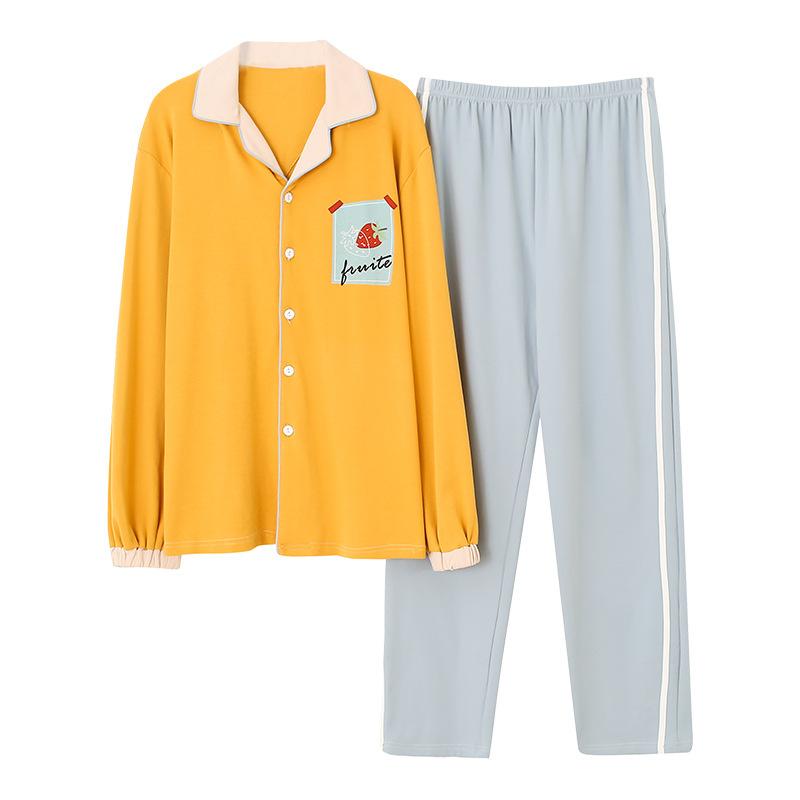Fashion Style Turn Down Collar Woman Clothes Homesuit Homeclothes Cartoon Printing New Soft Long Sleeve Long Pants Sleepwear, Gray f
Fashion Style Turn Down Collar Woman Clothes Homesuit Homeclothes Cartoon Printing New Soft Long Sleeve Long Pants Sleepwear, Gray f