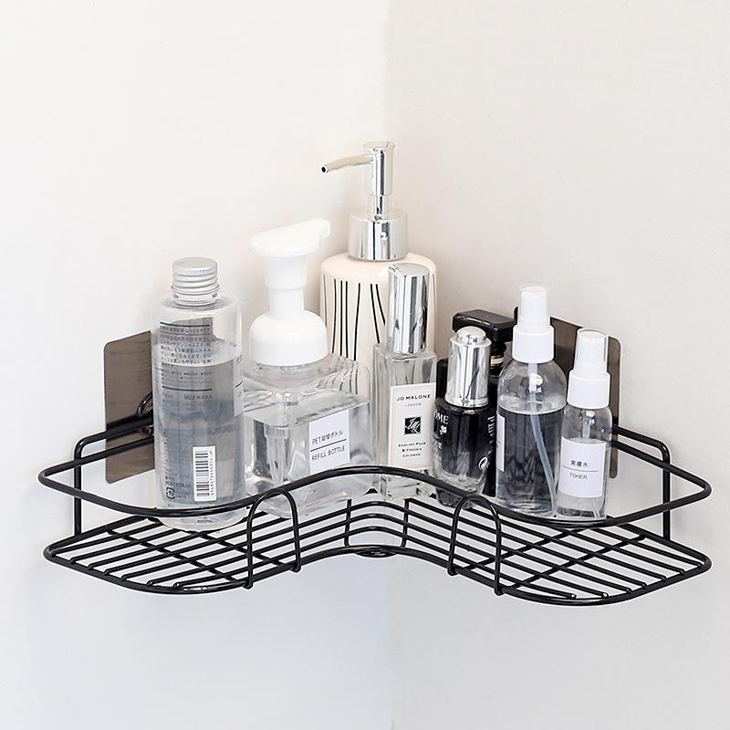 Simple non-perforated corner iron art shelf, kitchen, bathroom, bathroom wall storage corner shelf
Simple non-perforated corner iron art shelf, kitchen, bathroom, bathroom wall storage corner shelf