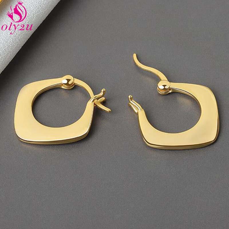 2020 New Simple Square Smooth Earring Gold Korean Earrings Unusual Small Female Jewelry Accessories Punching Gift Kpop
2020 New Simple Square Smooth Earring Gold Korean Earrings Unusual Small Female Jewelry Accessories Punching Gift Kpop