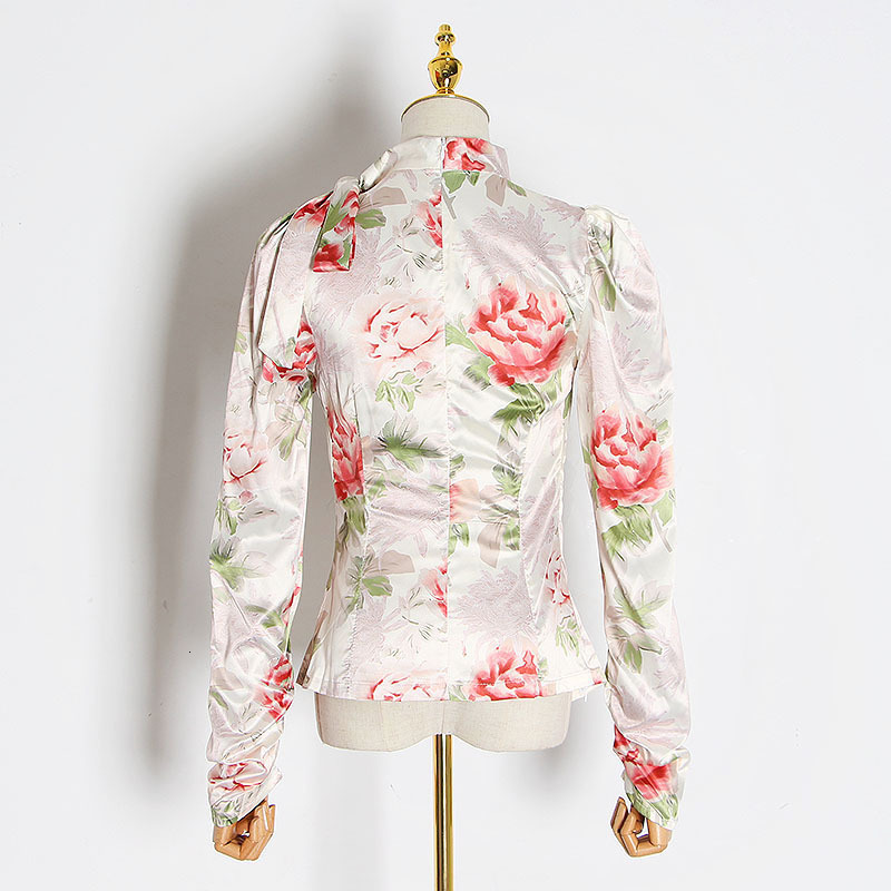 Women' High Street Floral Printed Bow-necked Designer Shirts Ruffled Holiday Party Blouses 3zmm, Apricot.
Women' High Street Floral Printed Bow-necked Designer Shirts Ruffled Holiday Party Blouses 3zmm, Apricot.