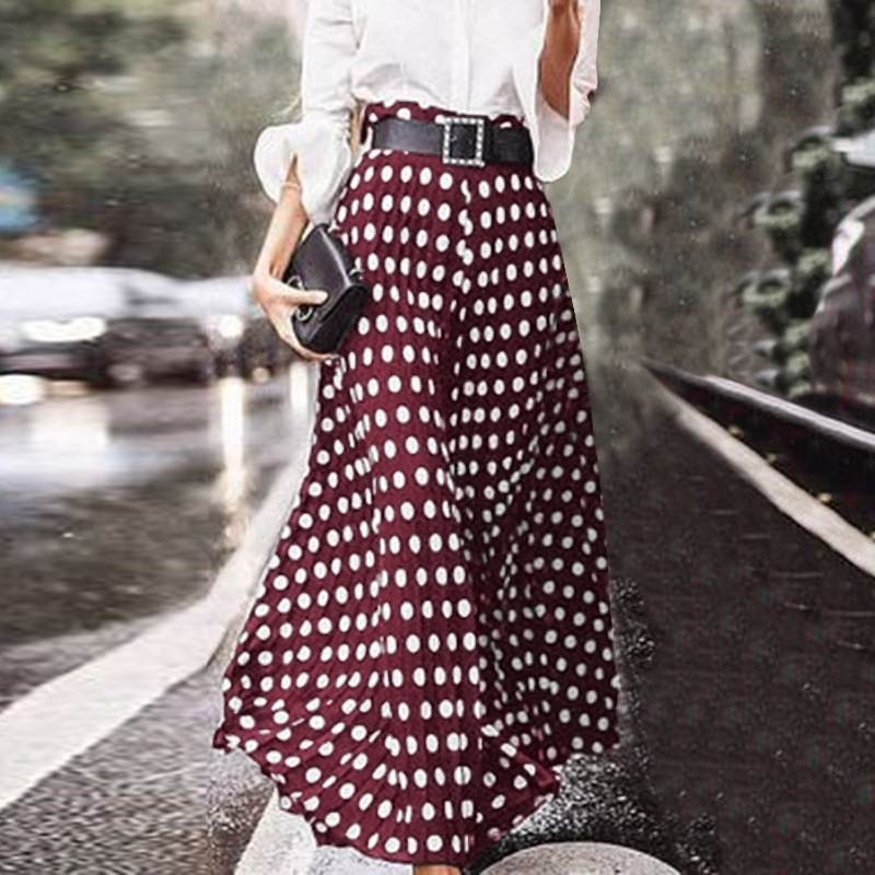 ZANZEA Women Vintage High Waist Polka Dot Skirts Summer Bohemian Long Skirts Casual Beach Party Vestido Faldas Saia Femme Jupe 7 Y200326, Style 1 black
ZANZEA Women Vintage High Waist Polka Dot Skirts Summer Bohemian Long Skirts Casual Beach Party Vestido Faldas Saia Femme Jupe 7 Y200326, Style 1 black