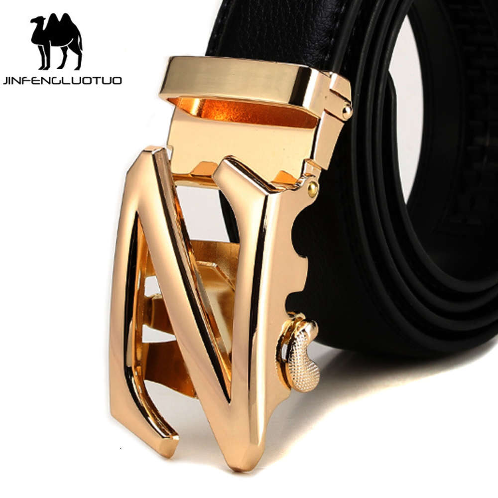 Golden Camel letter automatic buckle pure cow leather men's belt Z-shaped buckle elegant leather belt men's belt, Black
Golden Camel letter automatic buckle pure cow leather men's belt Z-shaped buckle elegant leather belt men's belt, Black