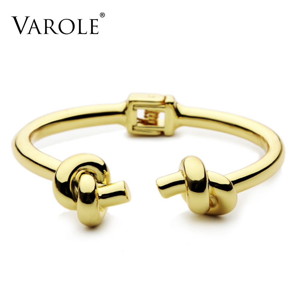 VAROLE Trendy Both Sides Knot Twice Cuff Bracelet Gold Color Metal Bangle Stainless Steel Bangles Bracelets For Women Bracelets
VAROLE Trendy Both Sides Knot Twice Cuff Bracelet Gold Color Metal Bangle Stainless Steel Bangles Bracelets For Women Bracelets