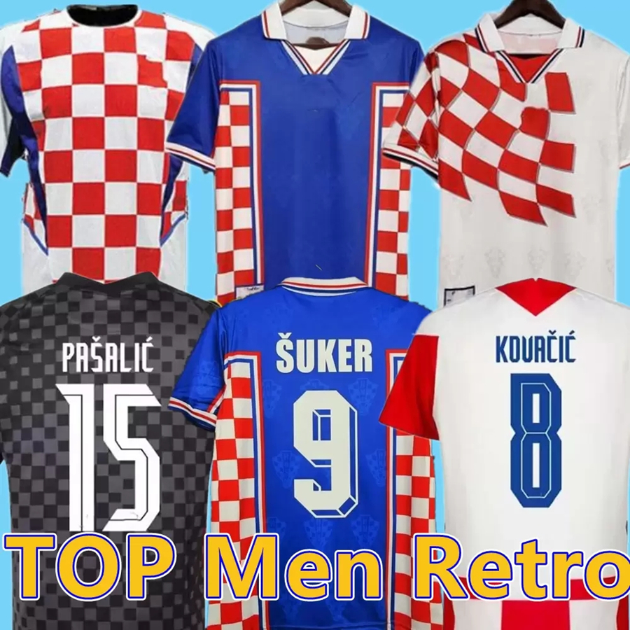 Soccer Jerseys Suker BOBAN PROSINECKI 98 99 2 Classic Vintage Away Blue White BILIC MODRIC Hrvatska HNS Cust 1998 2002 World Cup Retro, 2002 home
Soccer Jerseys Suker BOBAN PROSINECKI 98 99 2 Classic Vintage Away Blue White BILIC MODRIC Hrvatska HNS Cust 1998 2002 World Cup Retro, 2002 home