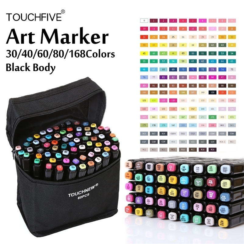 Touchfive Alcohol Based Markers 30/40/60/80/168 Color Art Markers Set Cheap Sketch Marker Pen For Draw Manga Animation Suppliers 201128
Touchfive Alcohol Based Markers 30/40/60/80/168 Color Art Markers Set Cheap Sketch Marker Pen For Draw Manga Animation Suppliers 201128