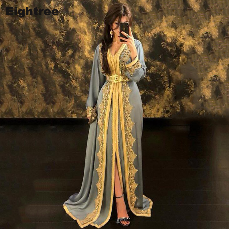 Eightree Hunter Moroccan Kaftan Evening Dresses Lace Appliques Arabic Muslim Special Occasion Dresses Custom Formal Prom Dress LJ201125, As picture
Eightree Hunter Moroccan Kaftan Evening Dresses Lace Appliques Arabic Muslim Special Occasion Dresses Custom Formal Prom Dress LJ201125, As picture