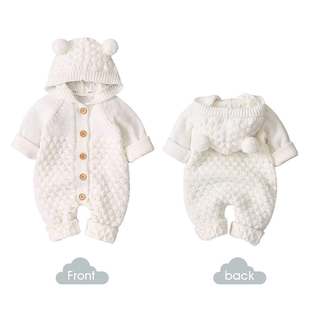 3-24M Hairball Baby Clothes Babe Solid Single Breasted Rompers Knitted Jumpsuit Cute Infant Boy Girls Hooded Outfit J1203, 3-6m
3-24M Hairball Baby Clothes Babe Solid Single Breasted Rompers Knitted Jumpsuit Cute Infant Boy Girls Hooded Outfit J1203, 3-6m