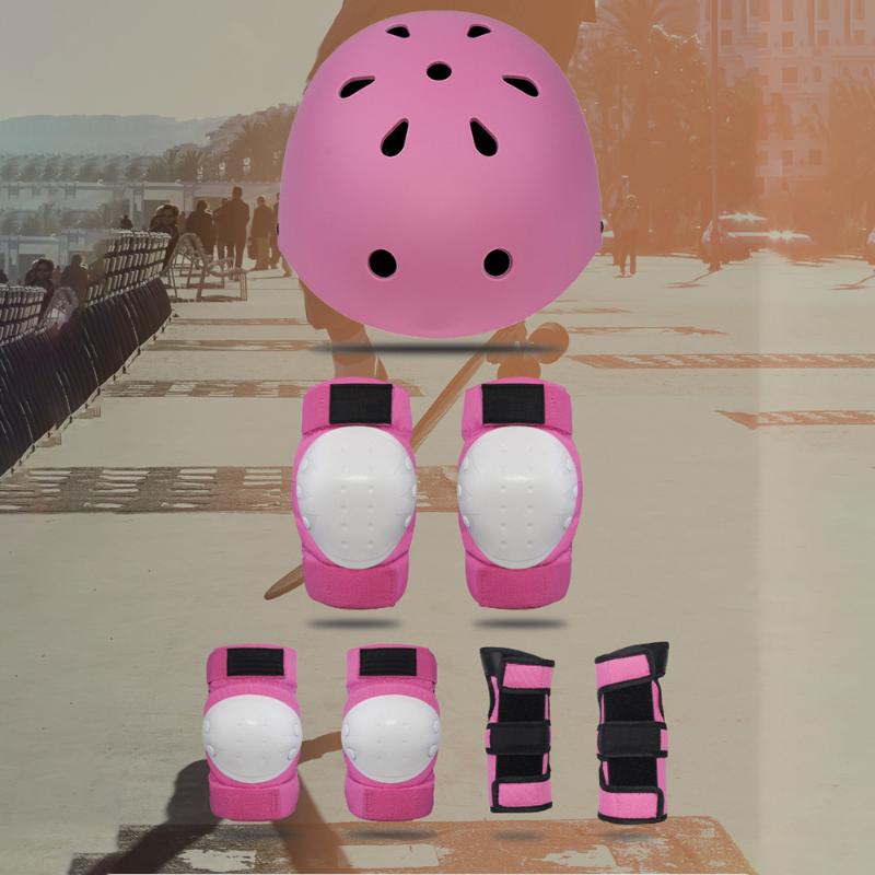 Hot Skating Protective Set Elbow Pad Bicycle Skateboard 7pcs/Set Ice Skating Roller Knee Protector Sport Helmet For Kid Adult, Pink
Hot Skating Protective Set Elbow Pad Bicycle Skateboard 7pcs/Set Ice Skating Roller Knee Protector Sport Helmet For Kid Adult, Pink